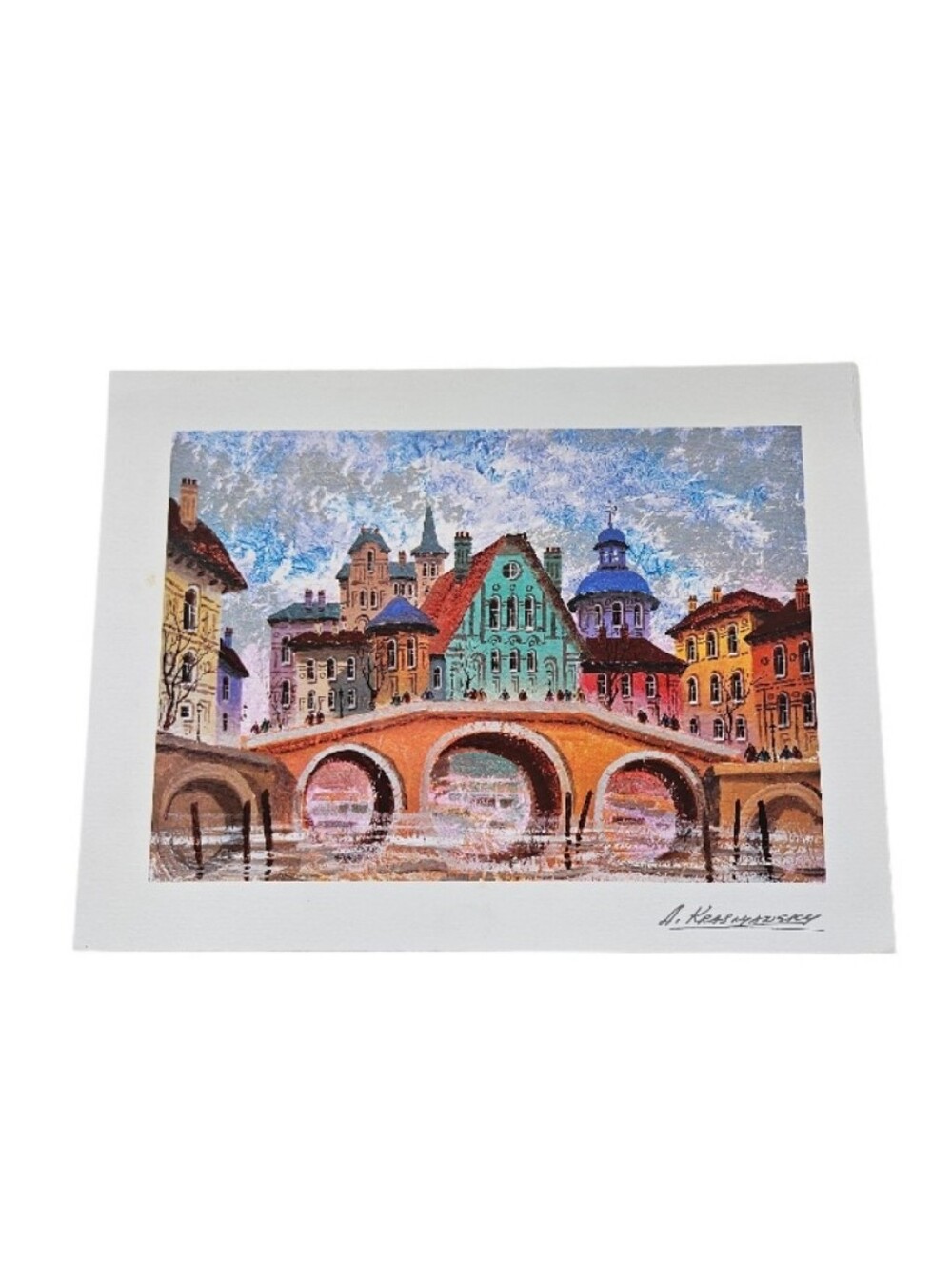 Anatole Krasnyansky Devon - Carnishe-England Colorful European Bridge Scene